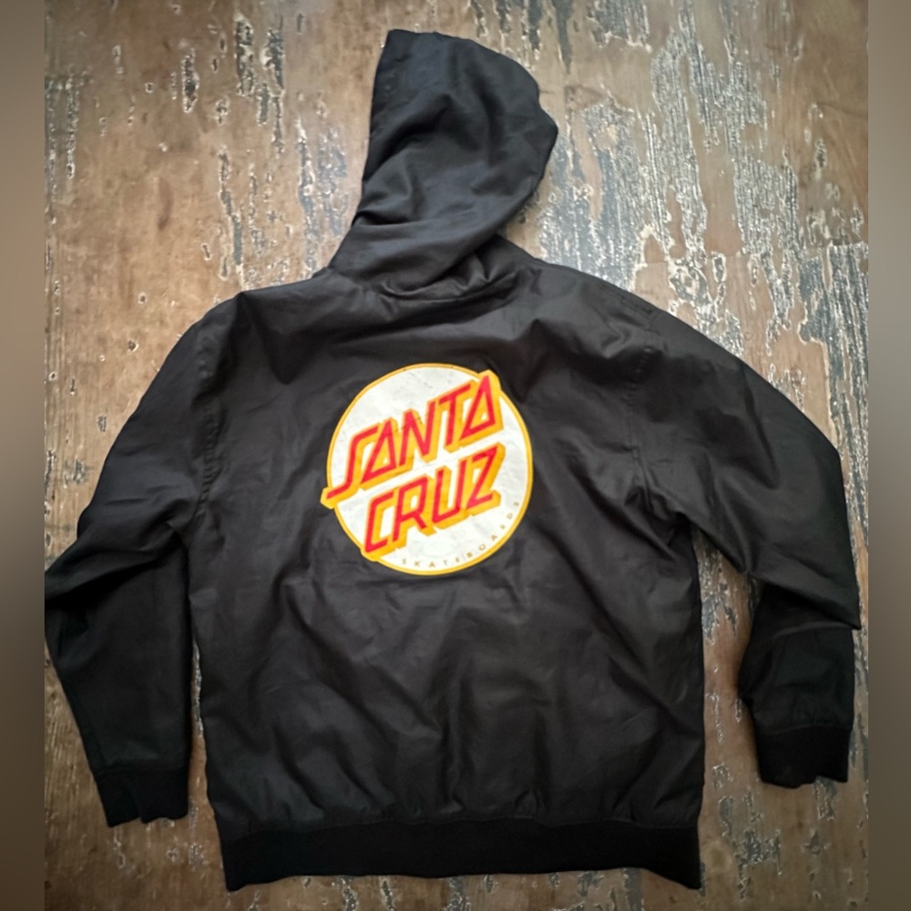 Boys Santa Cruz skate lightweight jacket